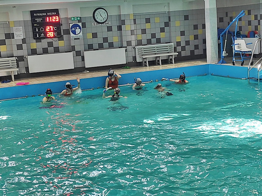 Hokej pod wodą Walenie Siemianowice Śląskie Trening 8 III 2025